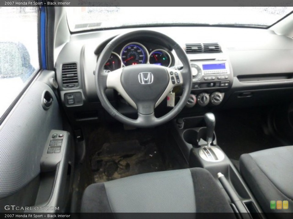 Black Interior Dashboard for the 2007 Honda Fit Sport #77688834