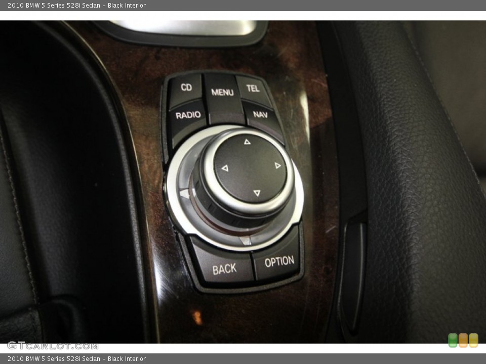 Black Interior Controls for the 2010 BMW 5 Series 528i Sedan #77688942