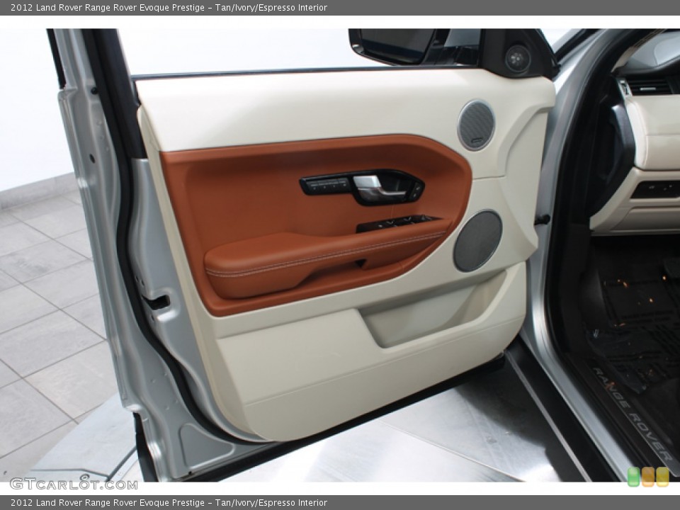 Tan/Ivory/Espresso Interior Door Panel for the 2012 Land Rover Range Rover Evoque Prestige #77689335