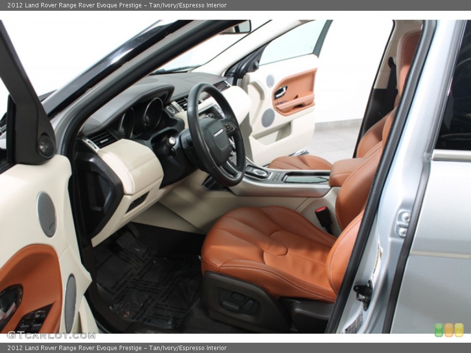 Tan/Ivory/Espresso Interior Photo for the 2012 Land Rover Range Rover Evoque Prestige #77689384