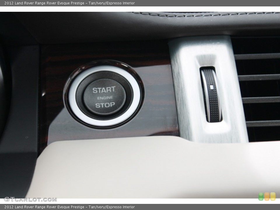 Tan/Ivory/Espresso Interior Controls for the 2012 Land Rover Range Rover Evoque Prestige #77689467