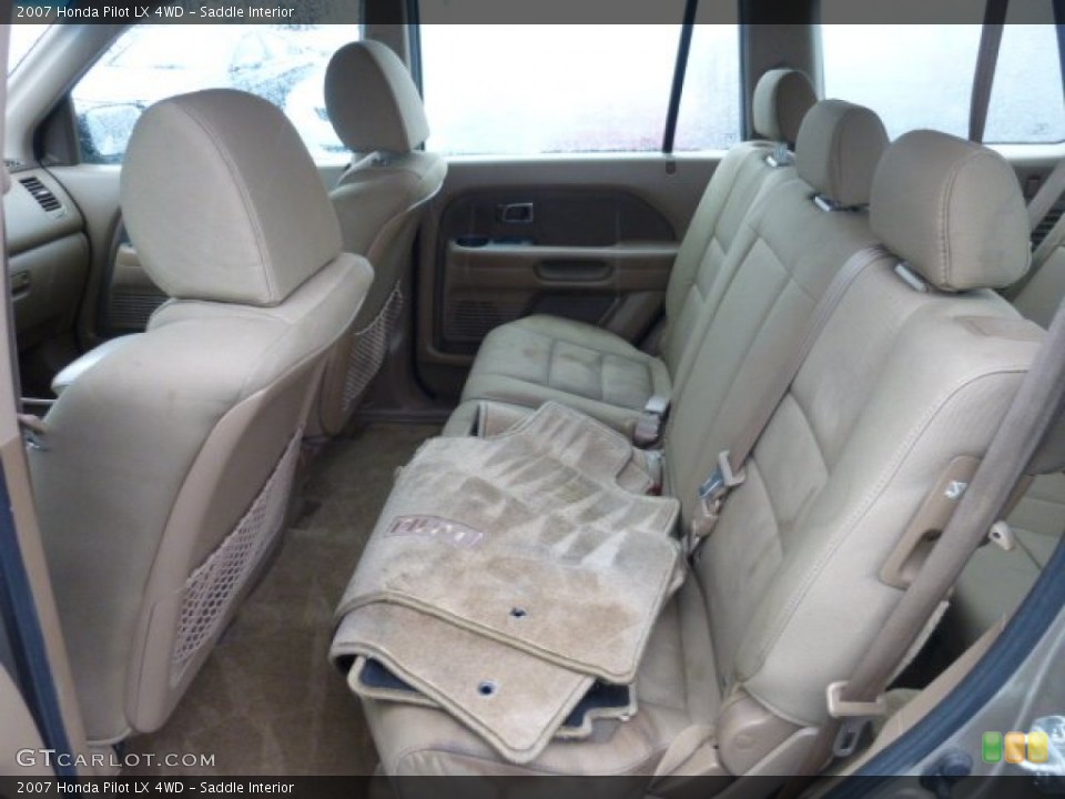 Saddle Interior Rear Seat for the 2007 Honda Pilot LX 4WD #77689776