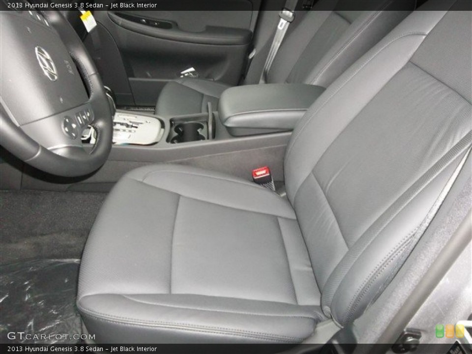 Jet Black Interior Front Seat for the 2013 Hyundai Genesis 3.8 Sedan #77690016