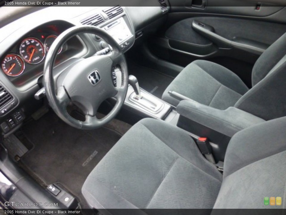 Black 2005 Honda Civic Interiors