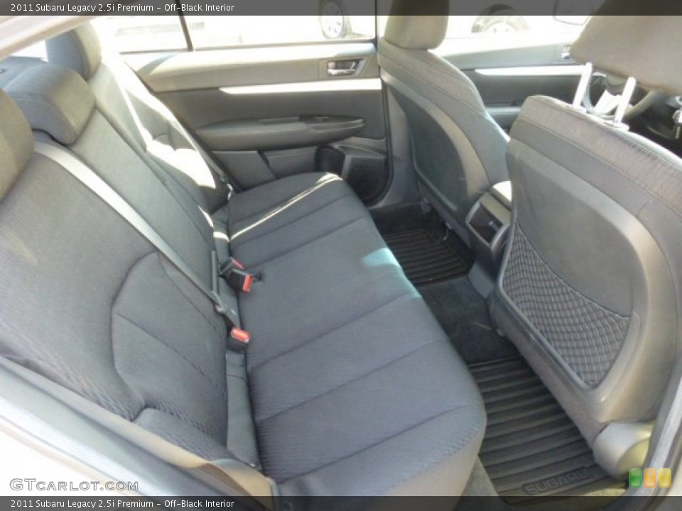 Off-Black Interior Rear Seat for the 2011 Subaru Legacy 2.5i Premium #77690267