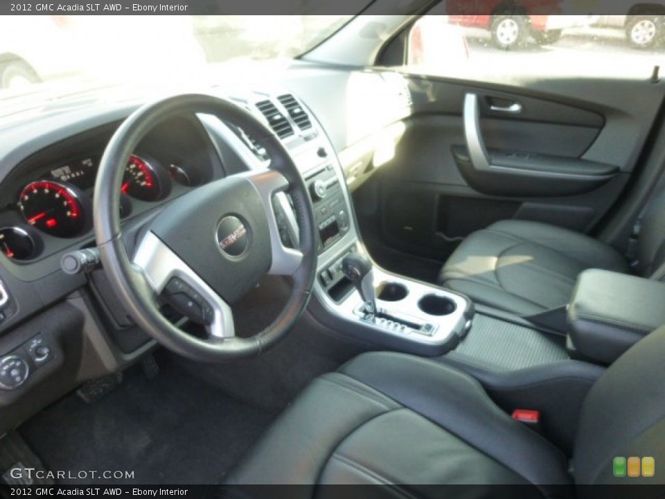 Ebony Interior Prime Interior for the 2012 GMC Acadia SLT AWD #77691325