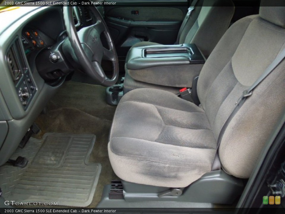 Dark Pewter Interior Photo for the 2003 GMC Sierra 1500 SLE Extended Cab #77691486