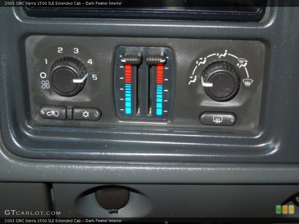 Dark Pewter Interior Controls for the 2003 GMC Sierra 1500 SLE Extended Cab #77691585