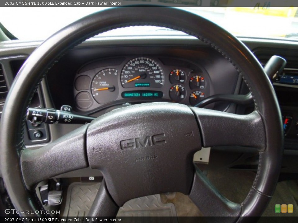Dark Pewter Interior Steering Wheel for the 2003 GMC Sierra 1500 SLE Extended Cab #77691633