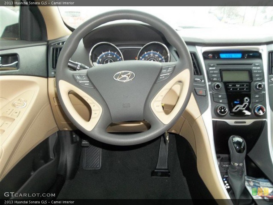 Camel Interior Steering Wheel for the 2013 Hyundai Sonata GLS #77691754