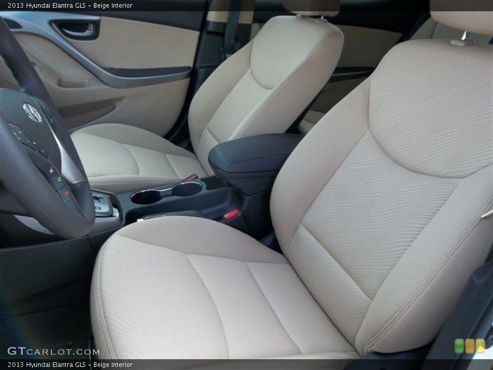 Beige Interior Front Seat for the 2013 Hyundai Elantra GLS #77692189