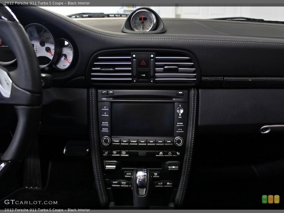 Black Interior Controls for the 2012 Porsche 911 Turbo S Coupe #77692428