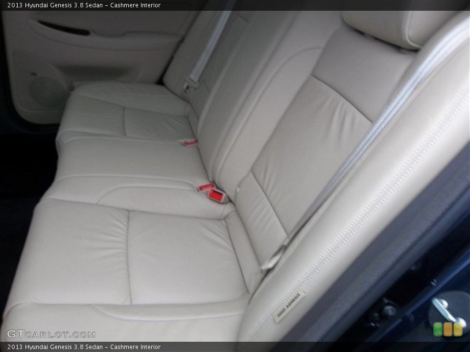 Cashmere Interior Rear Seat for the 2013 Hyundai Genesis 3.8 Sedan #77692508