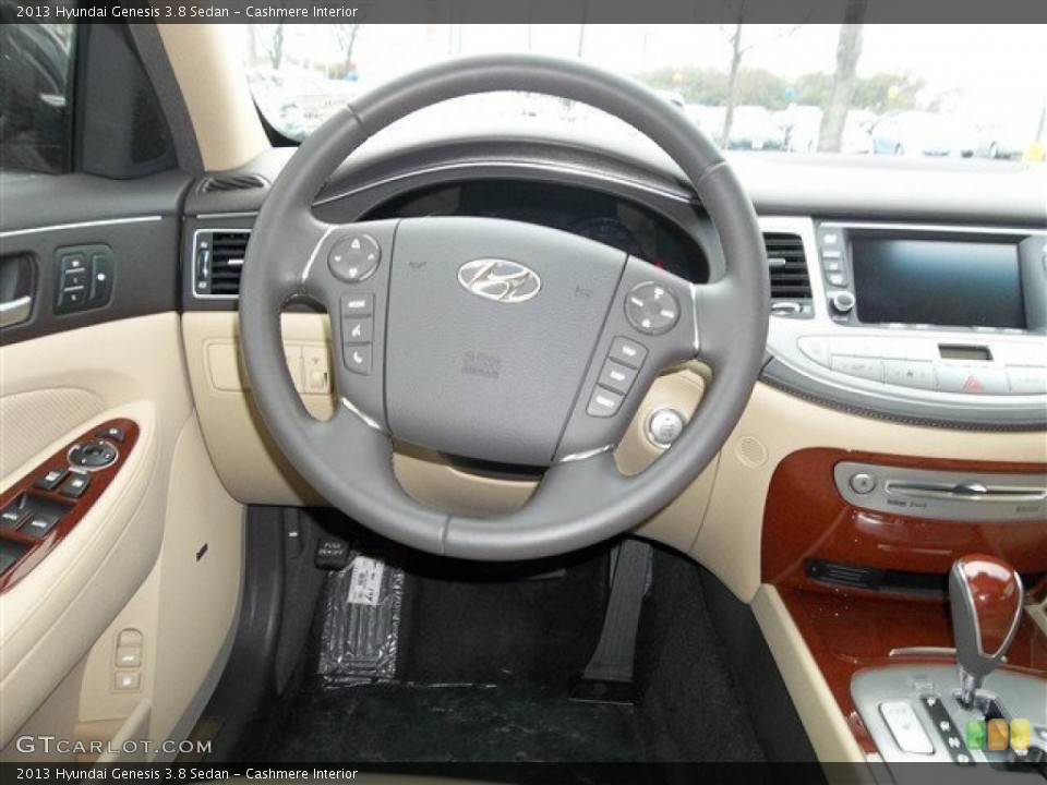 Cashmere Interior Steering Wheel for the 2013 Hyundai Genesis 3.8 Sedan #77692650