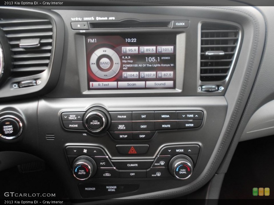 Gray Interior Controls for the 2013 Kia Optima EX #77693247