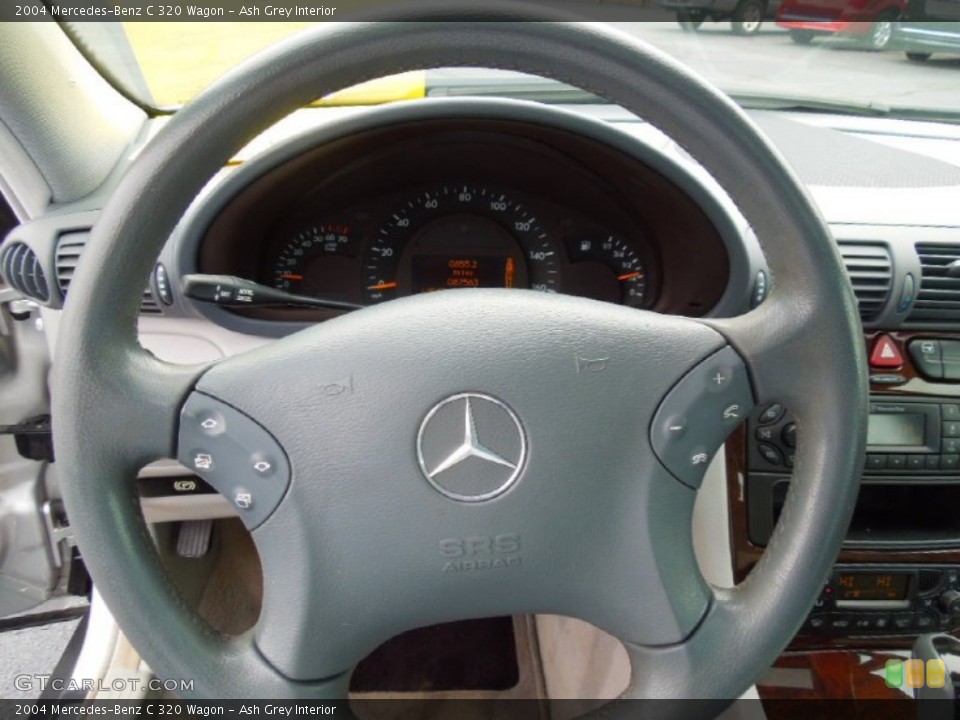 Ash Grey Interior Steering Wheel for the 2004 Mercedes-Benz C 320 Wagon #77693805