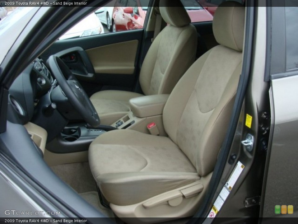 Sand Beige Interior Front Seat for the 2009 Toyota RAV4 4WD #77694119