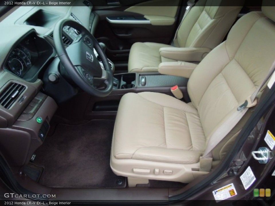 Beige Interior Front Seat for the 2012 Honda CR-V EX-L #77694192
