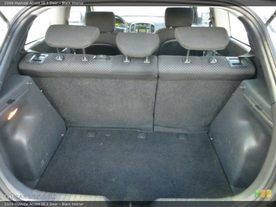 Black Interior Trunk for the 2009 Hyundai Accent SE 3 Door #77694237