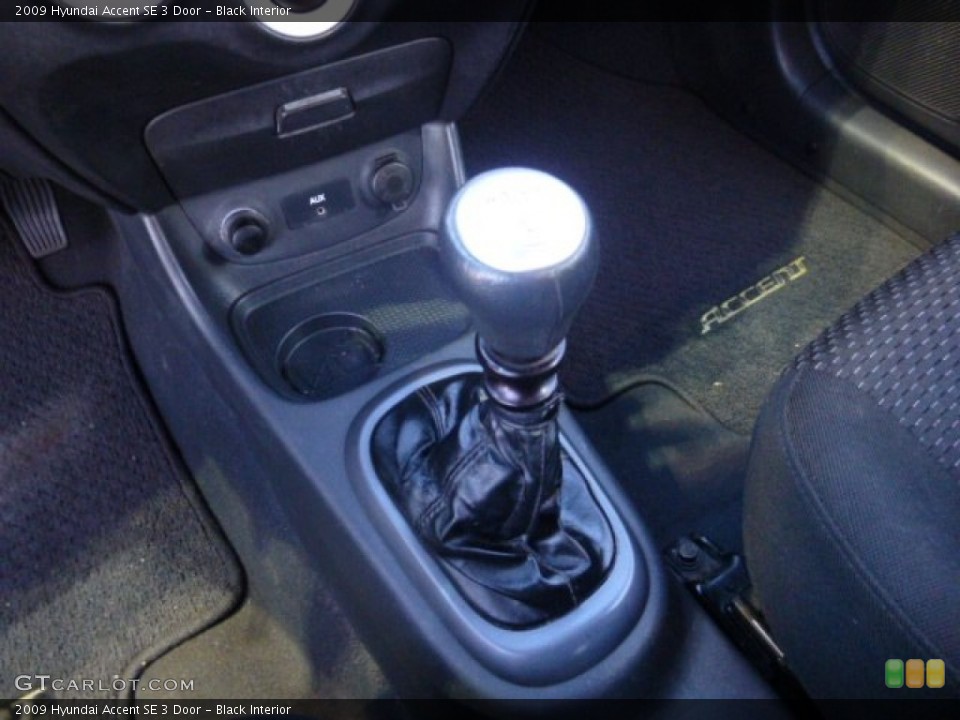 Black Interior Transmission for the 2009 Hyundai Accent SE 3 Door #77694309