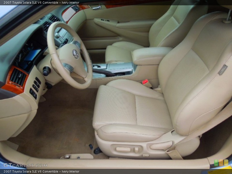 Ivory Interior Photo for the 2007 Toyota Solara SLE V6 Convertible #77694750