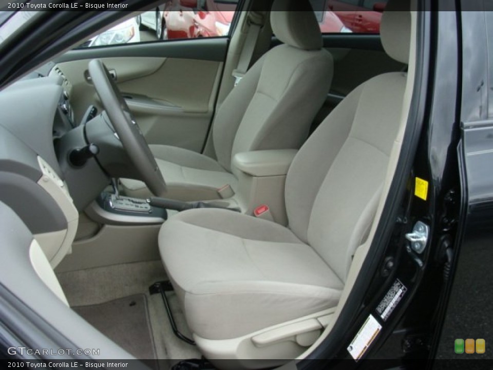 Bisque Interior Front Seat For The 2010 Toyota Corolla Le
