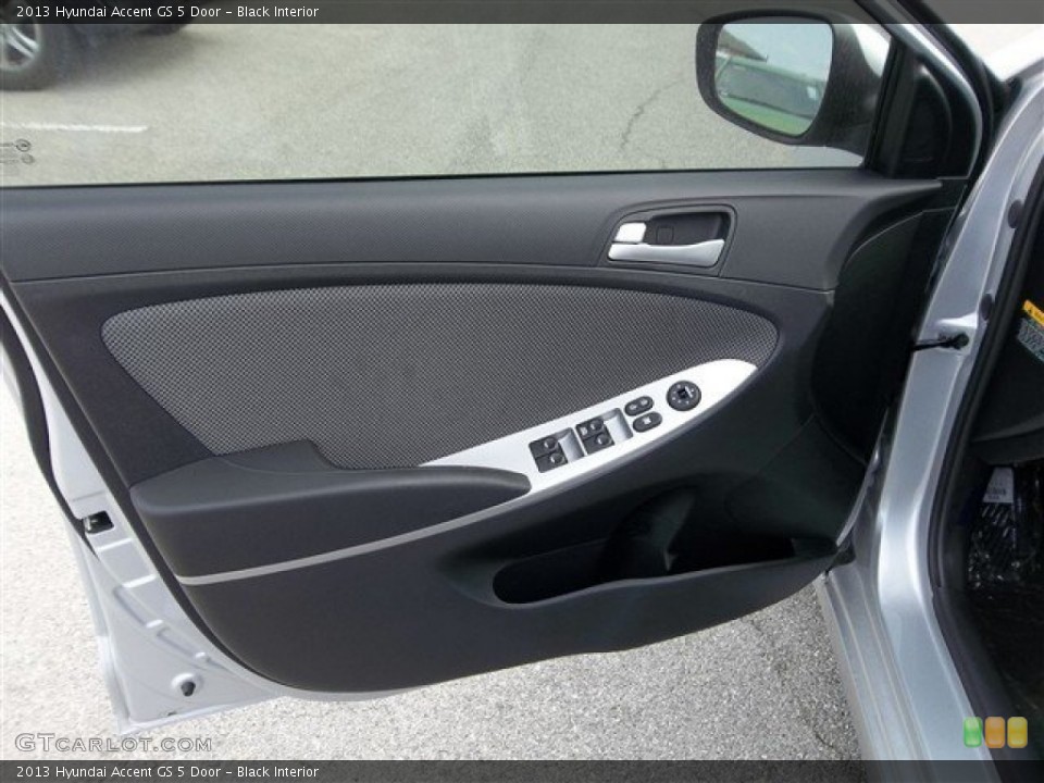Black Interior Door Panel for the 2013 Hyundai Accent GS 5 Door #77694870