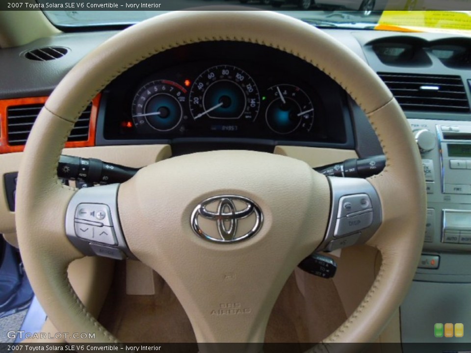 Ivory Interior Steering Wheel for the 2007 Toyota Solara SLE V6 Convertible #77694909