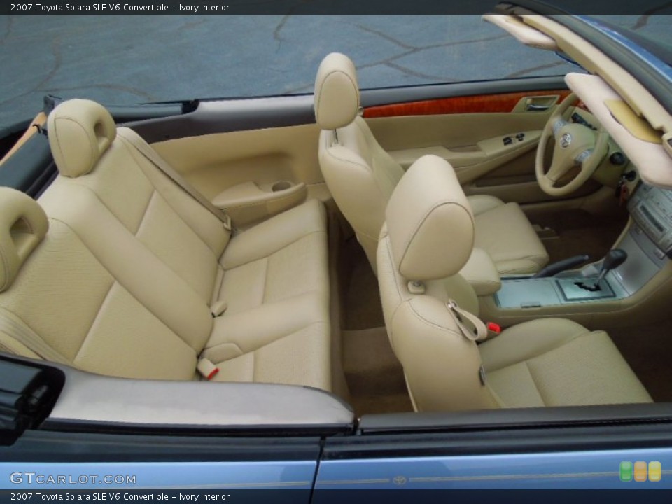 Ivory Interior Photo for the 2007 Toyota Solara SLE V6 Convertible #77695119