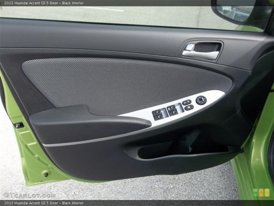 Black Interior Door Panel for the 2013 Hyundai Accent GS 5 Door #77695137