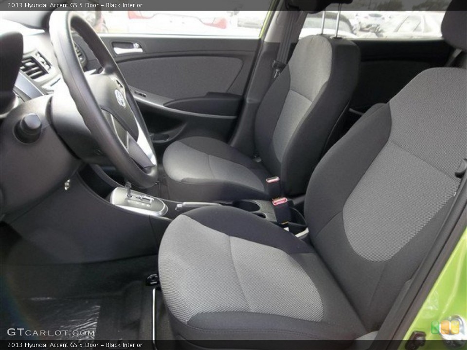 Black Interior Front Seat for the 2013 Hyundai Accent GS 5 Door #77695155