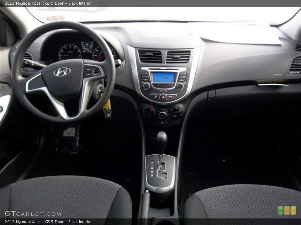 Black Interior Dashboard for the 2013 Hyundai Accent GS 5 Door #77695268
