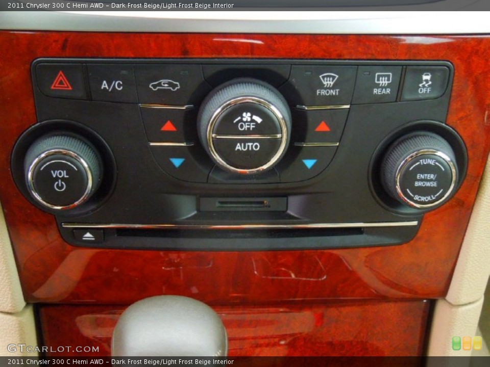 Dark Frost Beige/Light Frost Beige Interior Controls for the 2011 Chrysler 300 C Hemi AWD #77695386