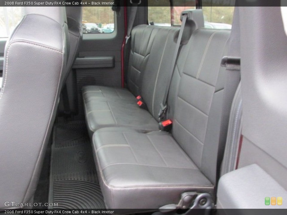 Black Interior Rear Seat for the 2008 Ford F350 Super Duty FX4 Crew Cab 4x4 #77695731
