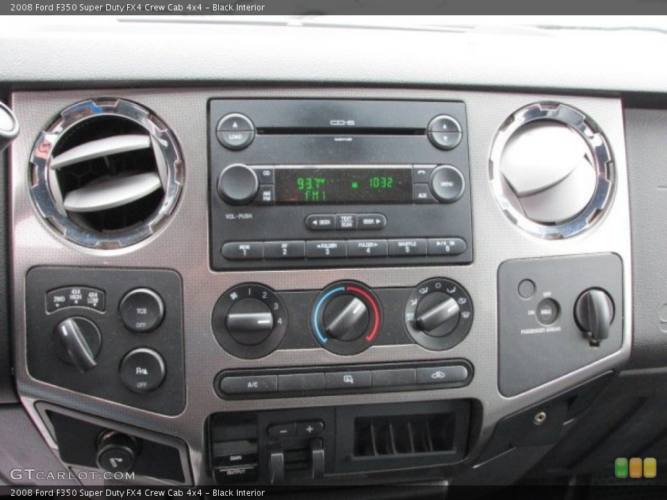 Black Interior Controls for the 2008 Ford F350 Super Duty FX4 Crew Cab 4x4 #77695782