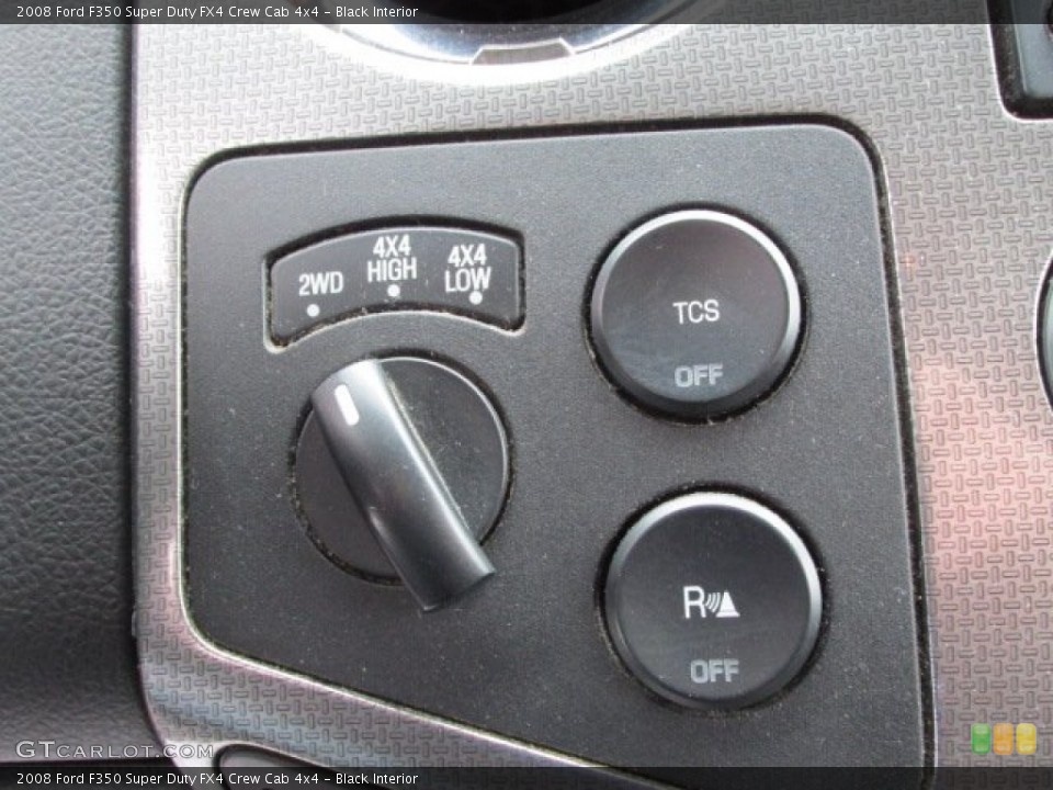 Black Interior Controls for the 2008 Ford F350 Super Duty FX4 Crew Cab 4x4 #77695804