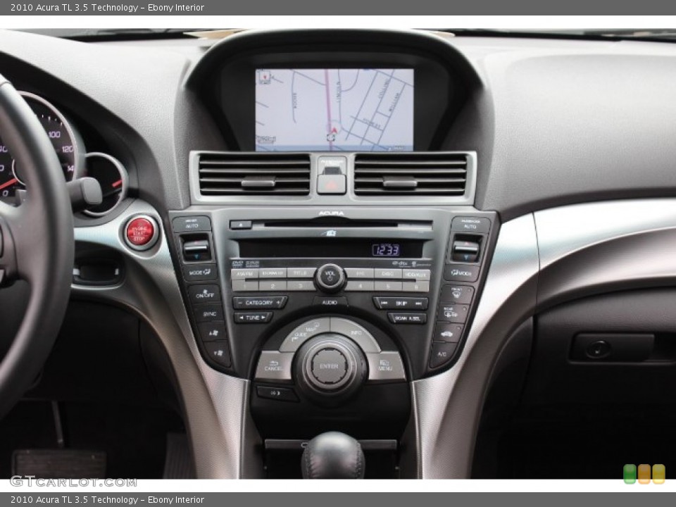 Ebony Interior Controls for the 2010 Acura TL 3.5 Technology #77695911