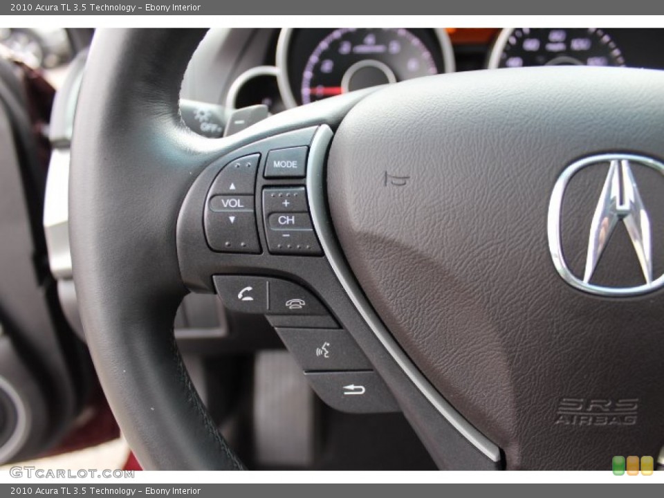 Ebony Interior Controls for the 2010 Acura TL 3.5 Technology #77695970