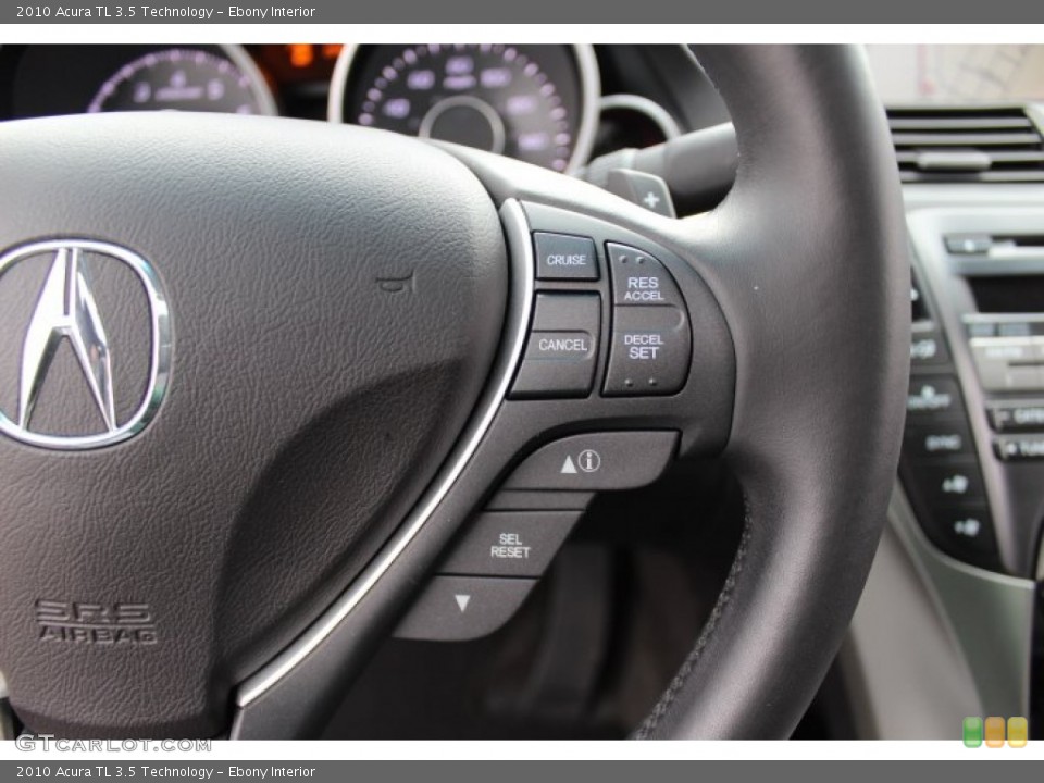 Ebony Interior Controls for the 2010 Acura TL 3.5 Technology #77695989