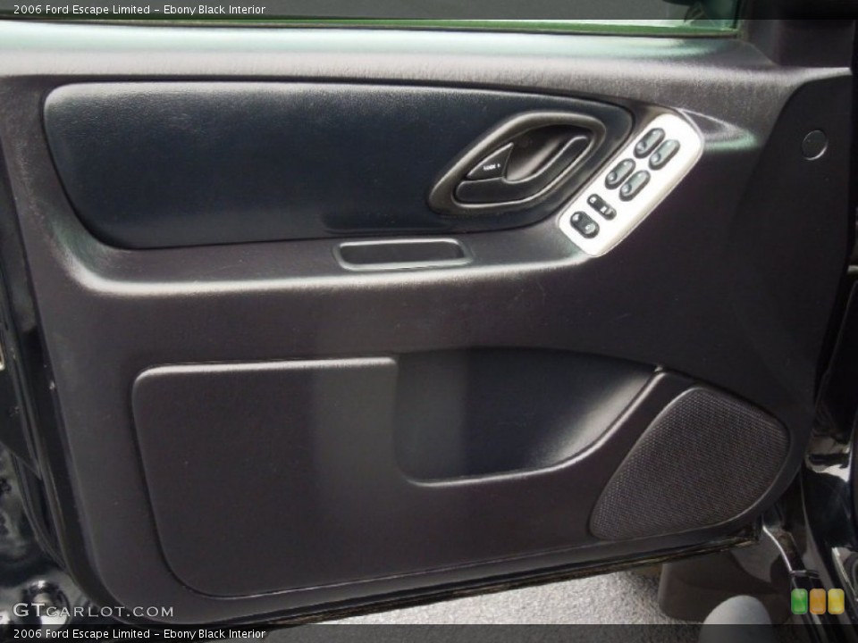 Ebony Black Interior Door Panel for the 2006 Ford Escape Limited #77695999