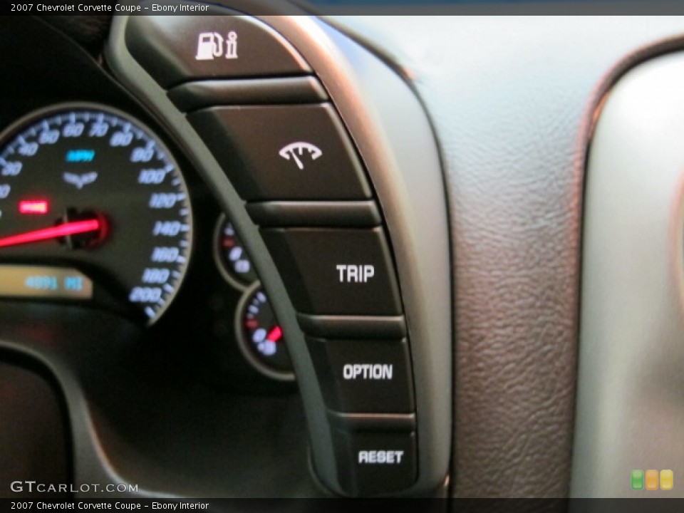 Ebony Interior Controls for the 2007 Chevrolet Corvette Coupe #77696283