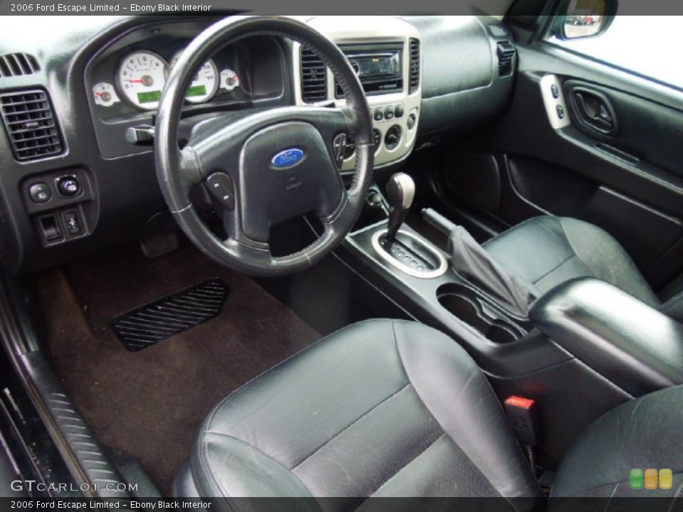 Ebony Black Interior Prime Interior for the 2006 Ford Escape Limited #77696328