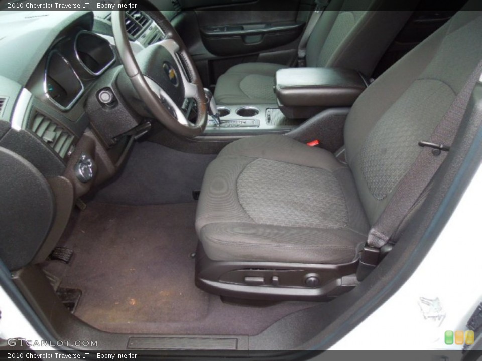 Ebony Interior Photo for the 2010 Chevrolet Traverse LT #77696503