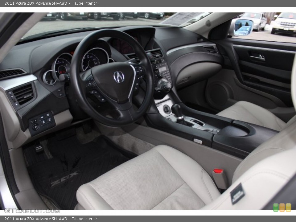 Taupe Interior Prime Interior for the 2011 Acura ZDX Advance SH-AWD #77696517