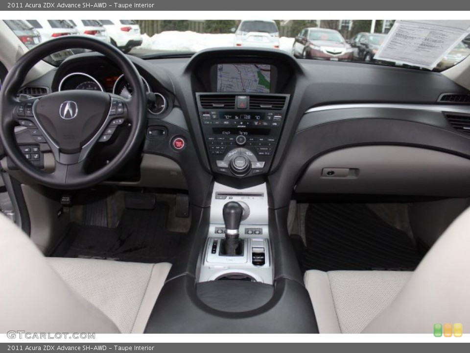 Taupe Interior Dashboard for the 2011 Acura ZDX Advance SH-AWD #77696581