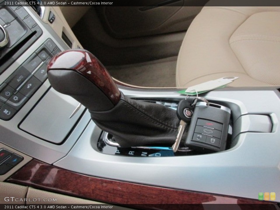 Cashmere/Cocoa Interior Transmission for the 2011 Cadillac CTS 4 3.0 AWD Sedan #77696777