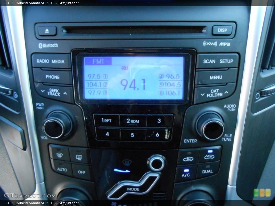 Gray Interior Audio System for the 2012 Hyundai Sonata SE 2.0T #77697138