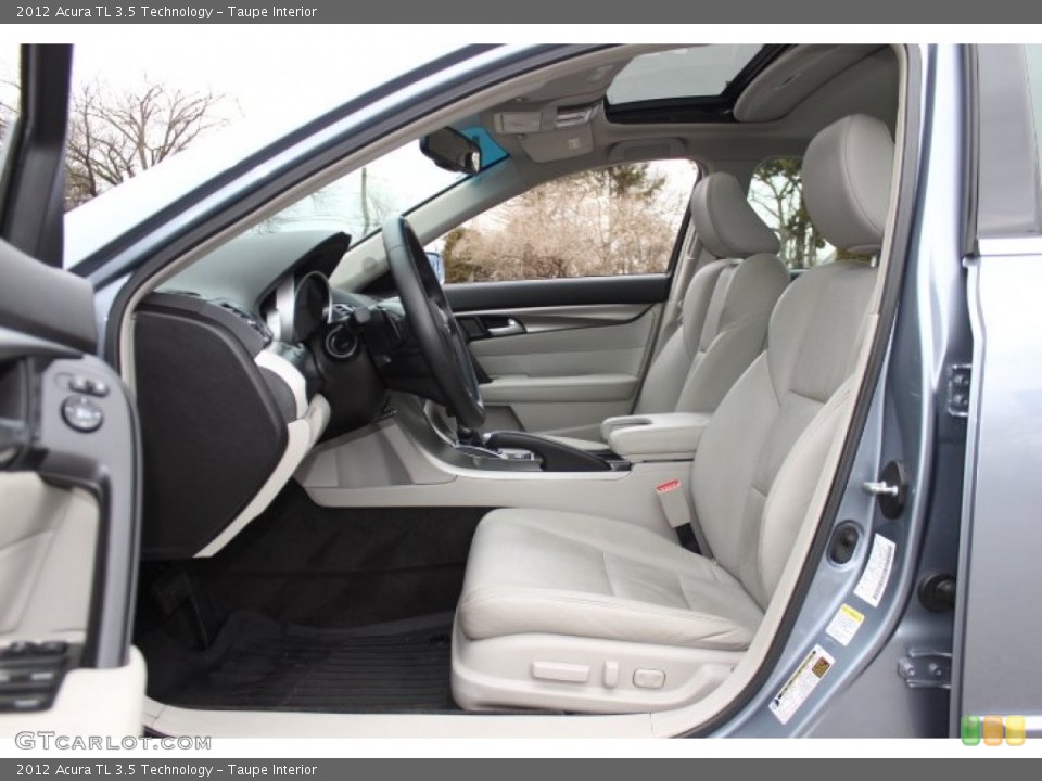 Taupe Interior Front Seat for the 2012 Acura TL 3.5 Technology #77697196