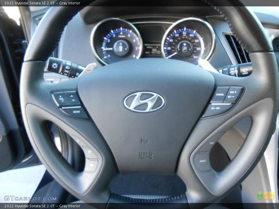 Gray Interior Steering Wheel for the 2012 Hyundai Sonata SE 2.0T #77697229