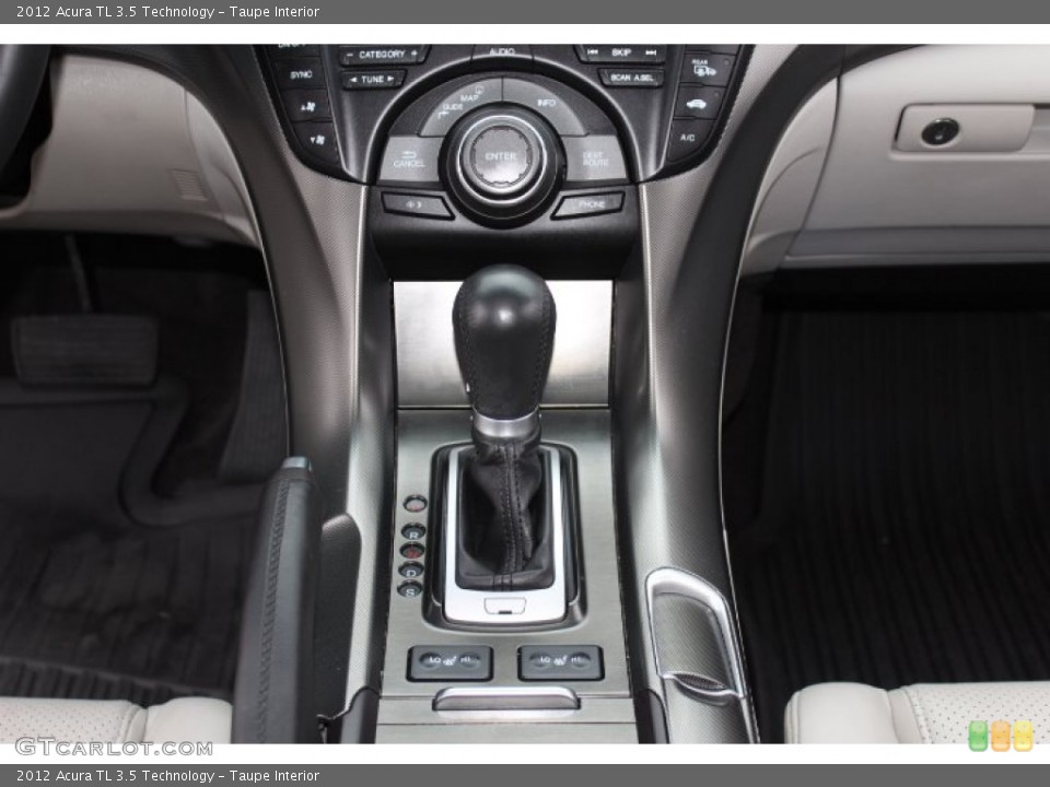 Taupe Interior Transmission for the 2012 Acura TL 3.5 Technology #77697273